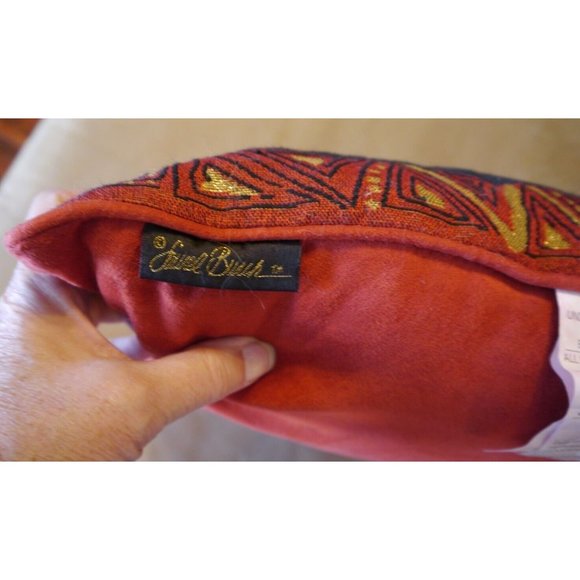 Laurel Burch Cat Feline Holiday Tapestry Accent Decorative Pillow 17" Square - Picture 4 of 9